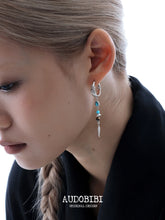 Divine Plume Neo-Chinese Style S925 Platinum Plating Irregular Ethnic-Style Feather Pendant Dangle Earrings™