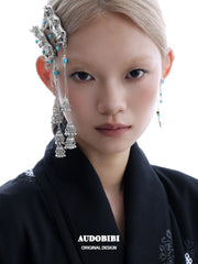Divine Plume Neo-Chinese Style Ethnic-Style Pendant Tassel Hair Clip™