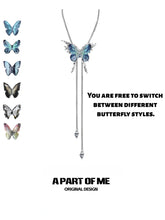 Butterfly Cage 18K Platinum Plating Changeable Butterfly Chokers Necklaces Small™