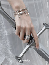 Chivalry Platinum-Plated Vintage Baroque-Style Armor Chain Adjustable Ring™
