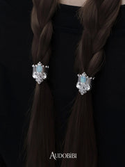 Chivalry Platinum-Plated Vintage Iris Opal Hair Clip™