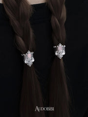 Chivalry Platinum-Plated Vintage Iris Opal Hair Clip™