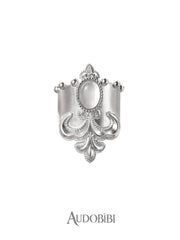 Chivalry Platinum-Plated Vintage Iris Opal Hair Clip™