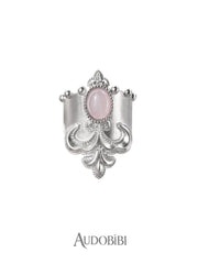 Chivalry Platinum-Plated Vintage Iris Opal Hair Clip™