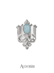 Chivalry Platinum-Plated Vintage Iris Opal Hair Clip™
