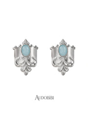 Chivalry Platinum-Plated Vintage Iris Opal Hair Clip™