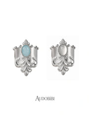 Chivalry Platinum-Plated Vintage Iris Opal Hair Clip™