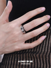 Dark Matter S925 Sterling Silver Resizeable Double-Layer Leather Rings™