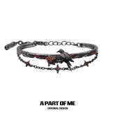 Dark Crows 18K Platinum Plating Chain Bangle Bracelet™