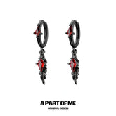 Divine Plume Dove&Crow 18K Platinum Plated Zircon Earrings™