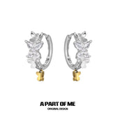 Flutter Essence 18k Platinum Plating/18K Yellow Gold Plating S Pendant Earrings™