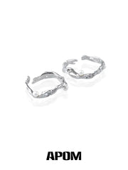 Forever Elegant 925 Sterling Silver Pearl Irregular Shaped Open Ring™