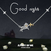 Good Night Sheep 925 Sterling Silver 18K Gold Plated Star Choker Necklace™