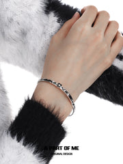 กำไลข้อมือปรับขนาดได้รูปแมวเหมียวฤดูหนาว 925 เงินสเตอร์ลิง Hello Winter Meow™