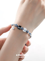 Hello Winter Platinum-Plated Kitten& Puppy Bracelet™