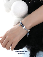 Hello Winter Platinum-Plated Kitten& Puppy Bracelet™
