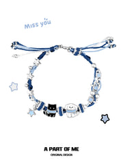 Hello Winter Platinum-Plated Kitten& Puppy Bracelet™