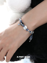 Hello Winter Platinum-Plated Kitten& Puppy Bracelet™