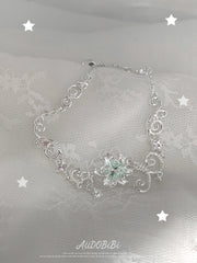 Lily Platinum Plating Dreamcore Mint Lily Vine Bracelet™