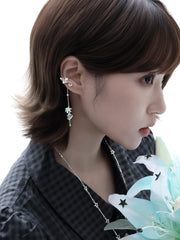 Lily Platinum Plating Dreamcore Mint Lily Vine Dangle Ear Cuff™