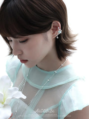 Lily Platinum Plating Dreamcore Mint Lily Vine EarClip Ear Cuff™