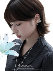 Lily Platinum Plating Dreamcore Mint Lily Vine EarClip Ear Cuff™