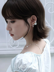 Lily Platinum Plating Dreamcore Mint Lily Vine EarClip Ear Cuff™