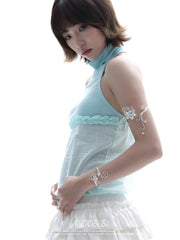Lily Platinum Plating Dreamcore Vine Adjustable Open Arm Ring™