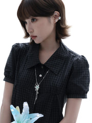 Lily Platinum Plating Mint Lily Vine Tassel Pendant Necklace™
