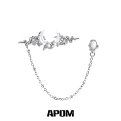 MYTH OF THE MOON 18K Platinum Plating Tasseled Blazer Brooches™