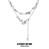 MYTH OF THE MOON 18k Platinum Plating Zircon Natural Shells Chokers Necklaces™