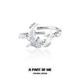 MYTH OF THE MOON S925 Sterling Silver Resizeable Shells Rings™