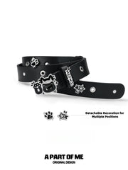 Meow Black Kitten Leather Belt™