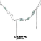 Mint Lagoon 18K Platinum Plating Basic Necklaces™