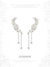 Rebellious Tenderness Platinum Plating Luxury Vintage Lace Rose Earrings™