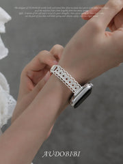 Rebellious Tenderness Platinum Plating Openwork Lace Apple Watch Band™