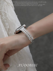 Rebellious Tenderness Platinum Plating Openwork Lace Apple Watch Band™