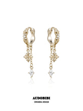 Royale Iris 18K Gold-Plated Vintage Iris Dangle Earrings™