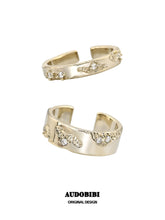 Royale Iris 18K Gold Plated 925 Sterling Silver Adjustable "Broken" Ring™