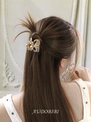 Royale Iris 18K Gold Plated Luxury Iris-Design Zircon Hair Clip™