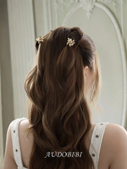 Royale Iris 18K Gold Plated Luxury Iris-Design Zircon Hair Clip™