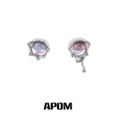 Siren's Song S925 18k Platinum Plating Mermaids Pink Shell Stud Earrings™