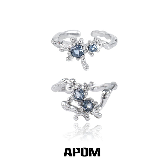 Siren's Song S925 Sterling Silver Zircon Mermaids Resizeable Rings™