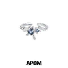 Siren's Song S925 Sterling Silver Zircon Mermaids Resizeable Rings™
