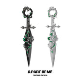 Slytherin House 18k Platinum Plated Twisted Snake DIY Kunai Crafts Decorative Knife™