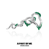 Slytherin House 18k Platinum Plating Twisted Snake Irregular Hairclips Hair Clips ™