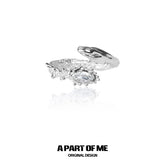 Slytherin House S925 Sterling Silver Zircon Resizeable Rings™