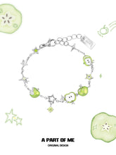 Summer Fruity 18K Platinum Plated Green Apple Bracelet™