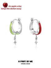 Summer Fruity 18K Platinum Plating Apple Slice Earclips Earrings™