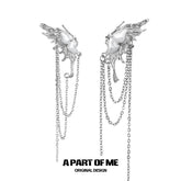 Whiterfly 18k Platinum Plating Butterfly Wings Tassel Ear Hook Ear Clips™